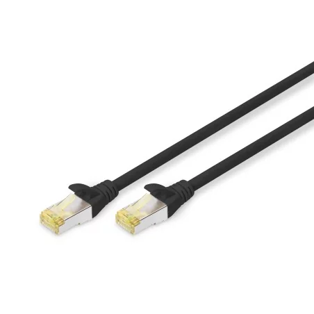 Kabel krosowy (patch cord) RJ45-RJ45, kat.6A, S/FTP, AWG 26/7, LSOH, 0,25m, czarny DK-1644-A-0025/BL