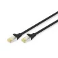 Kabel krosowy (patch cord) RJ45-RJ45, kat.6A, S/FTP, AWG 26/7, LSOH, 3m, czarny DK-1644-A-030/BL