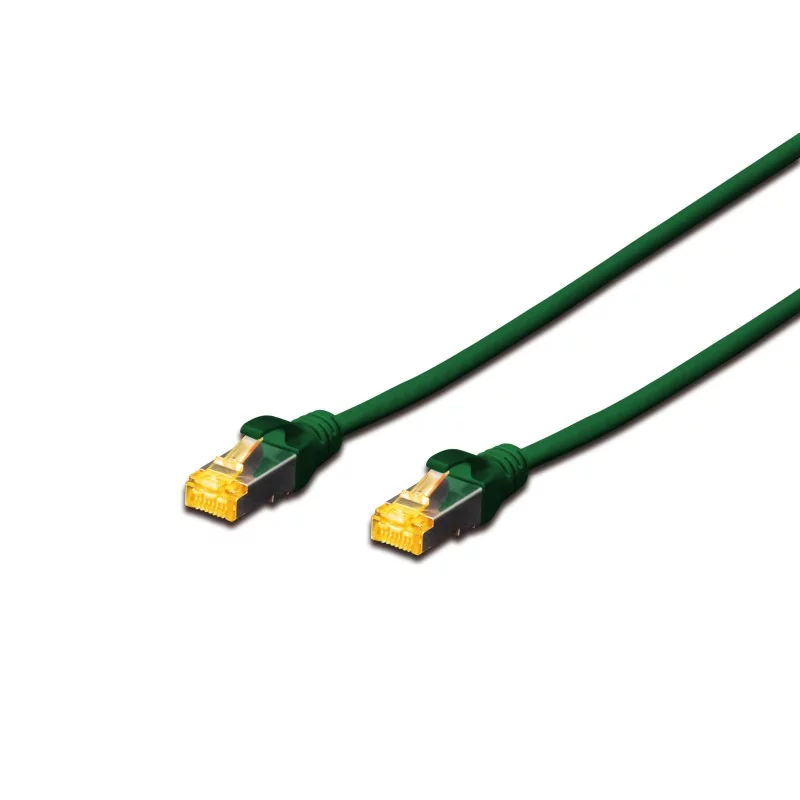 Kabel krosowy (patch cord) RJ45-RJ45, kat.6A, S/FTP, AWG 26/7, LSOH, 0,25m, zielony DK-1644-A-0025/G