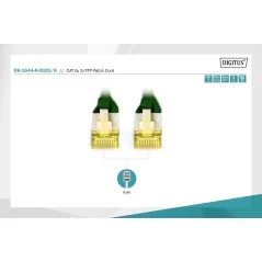 Kabel krosowy (patch cord) RJ45-RJ45, kat.6A, S/FTP, AWG 26/7, LSOH, 2m, zielony DK-1644-A-020/G