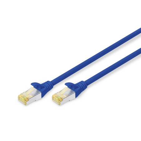 Kabel krosowy (patch cord) RJ45-RJ45, kat.6A, S/FTP, AWG 26/7, LSOH, 0,5m, niebieski DK-1644-A-005/B