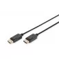 Kabel połączeniowy DisplayPort 1.1a z zatrzaskami Typ DP/DP M/M czarny 5m AK-340100-050-S Assmann