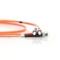 Kabel krosowy (patch cord) światłowodowy ST/ST, dplx, MM 50/125, OM2, LSOH, 2m, pomarańczowy DK-2511-02