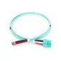 Kabel krosowy (patch cord) światłowodowy ST/SC, dplx, MM 50/125, OM3, LSOH, 2m, turkusowy DK-2512-02/3