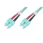 Kabel krosowy (patch cord) światłowodowy SC/SC, dplx, MM 50/125, OM3, LSOH, 1m, turkusowy DK-2522-01/3