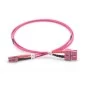 Kabel krosowy (patch cord) światłowodowy LC/SC, dplx, MM 50/125, OM4, LSOH, 1m, fioletowy DK-2532-01-4