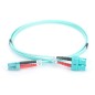 Kabel krosowy (patch cord) światłowodowy LC/SC, dplx, MM 50/125, OM3, LSOH, 2m, turkusowy DK-2532-02/3