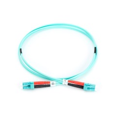 Kabel krosowy (patch cord) światłowodowy LC/LC, dplx, MM 50/125, OM3, LSOH, 2m, turkusowy DK-2533-02/3