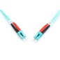 Kabel krosowy (patch cord) światłowodowy LC/LC, dplx, MM 50/125, OM3, LSOH, 10m, turkusowy DK-2533-10/3 Kabel krosowy (patch cord) światłowodowy LC/LC, dplx, MM 50/125, OM3, LSOH, 10m, turkusowy DK-2533-10/3