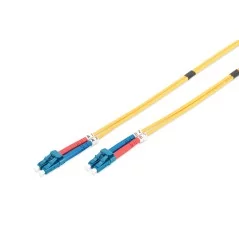Kabel krosowy (patch cord) światłowodowy LC/LC, dplx, SM 9/125, OS2, LSOH, 1m, żółty DK-2933-01