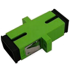 Adapter światłowodowy SC APC/SC APC, simplex, jednomodowy OS2, ceramiczna ferrula, zielony DN-96003-1APCSX