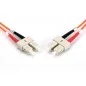 Kabel krosowy (patch cord) światłowodowy SC/SC, dplx, MM 50/125, OM2, LSOH, 1m, pomarańczowy DK-2522-01