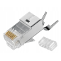 Wtyk RJ45 (8P8C) uniwersalny, kat.6A, ekranowany, AWG 24-22, opakowanie 100 szt. X-ML-6F-OD-IMP Wtyk RJ45 (8P8C) uniwersalny, kat.6A, ekranowany, AWG 24-22, opakowanie 100 szt. X-ML-6F-OD-IMP