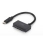 Konwerter USB3.1 Typ C do SATA 2,5 "SSD / HDD SuperSpeed ​​do max. 10 Gbit / s DA-70327 Digitus