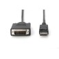 Kabel adapter Displayport 1.1a z zatrzaskiem Typ DP/DVI-D (24+1) M/M czarny 2m AK-340301-020-S Assmann