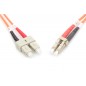 Kabel krosowy (patch cord) światłowodowy LC/SC, dplx, MM 50/125, OM2, LSOH, 1m, pomarańczowy DK-2532-01 Kabel krosowy (patch cord) światłowodowy LC/SC, dplx, MM 50/125, OM2, LSOH, 1m, pomarańczowy DK-2532-01