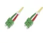 Kabel krosowy (patch cord) światłowodowy SC APC/SC APC, dplx, SM 9/125, OS2, LSOH, 1m, żółty DK-292SCA2SCA-01