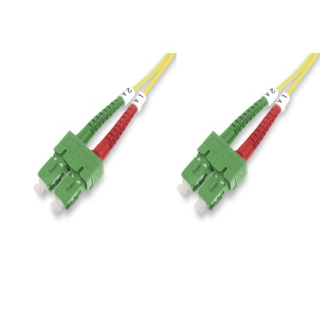 Kabel krosowy (patch cord) światłowodowy SC APC/SC APC, dplx, SM 9/125, OS2, LSOH, 3m, żółty DK-292SCA2SCA-03