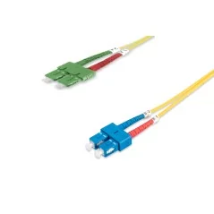 Kabel krosowy (patch cord) światłowodowy SC APC/SC, dplx, SM 9/125, OS2, LSOH, 1m, żółty DK-292SCA2SC-01