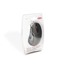 Mysz przewodowa optyczna 3 przyciski 800dpi, USB, srebrno-czarna 81046