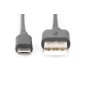 Kabel połączeniowy USB 2.0 HighSpeed Typ USB A/microUSB B M/M czarny 1,8m AK-300110-018-S Assmann