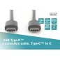 Kabel połączeniowy USB 2.0 HighSpeed Typ USB C/USB C M/M czarny 1,8m AK-300138-018-S