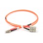 Kabel krosowy (patch cord) światłowodowy LC/SC, dplx, MM 50/125, OM2, LSOH, 3m, pomarańczowy DK-2532-03