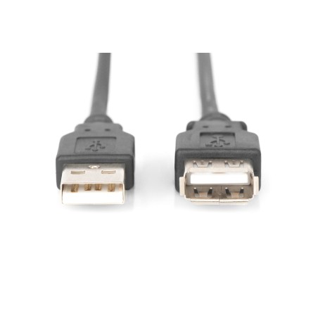 Kabel przedłużający USB 2.0 HighSpeed Typ USB A/USB A M/Ż czarny 3m AK-300202-030-S Assmann