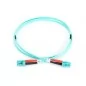 Kabel krosowy (patch cord) światłowodowy LC/LC, dplx, MM 50/125, OM3, LSOH, 1m, turkusowy DK-2533-01/3