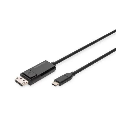 Kabel adapter 8K 30Hz USB Typ C/DisplayPort dwukierunkowy czarny 2m AK-300334-020-S