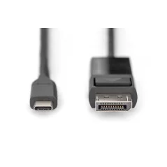 Kabel adapter 8K 30Hz USB Typ C/DisplayPort dwukierunkowy czarny 2m AK-300334-020-S