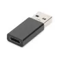Adapter USB 3.0 HighSpeed Typ USB C/USB A M/Ż czarny AK-300524-000-S