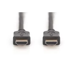 Kabel połączeniowy HDMI 2.0 Premium High Speed Ethernet 4K60Hz UHD HDMI A/HDMI A M/M czarny 1m AK-330107-010-S