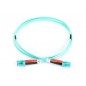 Kabel krosowy (patch cord) światłowodowy LC/LC, dplx, MM 50/125, OM3, LSOH, 3m, turkusowy DK-2533-03/3