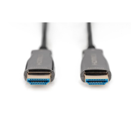 Kabel połączeniowy hybrydowy HDMI 2.0 Premium High Speed Ethernet 4K60Hz UHD HDMI A/HDMI A M/M 15m AK-330125-150-S