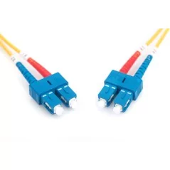 Kabel krosowy (patch cord) światłowodowy SC/SC, dplx, SM 9/125, OS2, LSOH, 1m, żółty DK-2922-01