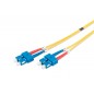 Kabel krosowy (patch cord) światłowodowy SC/SC, dplx, SM 9/125, OS2, LSOH, 1m, żółty DK-2922-01 Kabel krosowy (patch cord) światłowodowy SC/SC, dplx, SM 9/125, OS2, LSOH, 1m, żółty DK-2922-01