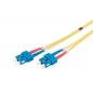 Kabel krosowy (patch cord) światłowodowy SC/SC, dplx, SM 9/125, OS2, LSOH, 1m, żółty DK-2922-01
