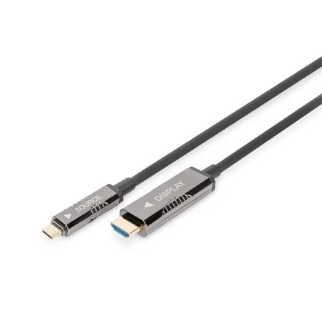 Kabel adapter hybrydowy AOC USB Typ C na HDMI 4K 60Hz 10m AK-330150-100-S