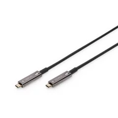 Kabel połączeniowy hybrydowy AOC USB 3.1 Typ C/USB Typ C 4K 60Hz 15m AK-330160-150-S