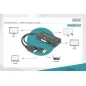 Kabel adapter HDMI 1.4 High Speed 4K30Hz UHD HDMI A+USB A/DP+DVI+VGA M/Ż czarny 0.2m AK-330403-002-S