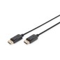 Kabel połączeniowy DisplayPort 1.2 z zatrzaskami Typ DP/DP M/M czarny 1m AK-340100-010-S Assmann
