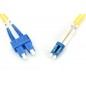 Kabel krosowy (patch cord) światłowodowy LC/SC, dplx, SM 9/125, OS2, LSOH, 1m, żółty DK-2932-01