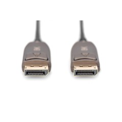 Kabel połączeniowy hybrydowy AOC DisplayPort 1.4 8K/60Hz UHD DP/DP M/M czarny 15m AK-340107-150-S