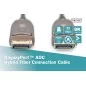 Kabel połączeniowy hybrydowy AOC DisplayPort 1.4 8K/60Hz UHD DP/DP M/M czarny 20m AK-340107-200-S