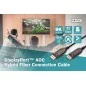 Kabel połączeniowy hybrydowy AOC DisplayPort 1.4 8K/60Hz UHD DP/DP M/M czarny 30m AK-340107-300-S