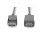 Kabel adapter DisplayPort 1.2 z zatrzaskiem 4K 60Hz UHD Typ DP/HDMI A M/M czarny 1m AK-340303-010-S