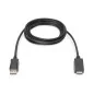Kabel adapter DisplayPort 1.2 z zatrzaskiem 4K 60Hz UHD Typ DP/HDMI A M/M czarny 2m AK-340303-020-S