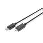Kabel adapter DisplayPort 1.2 z zatrzaskiem 4K 60Hz UHD Typ DP/HDMI A M/M czarny 2m AK-340303-020-S
