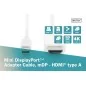 Kabel adapter Displayport 1.2 4K 60Hz UHD Typ miniDP/HDMI A M/M biały 2m AK-340304-020-W